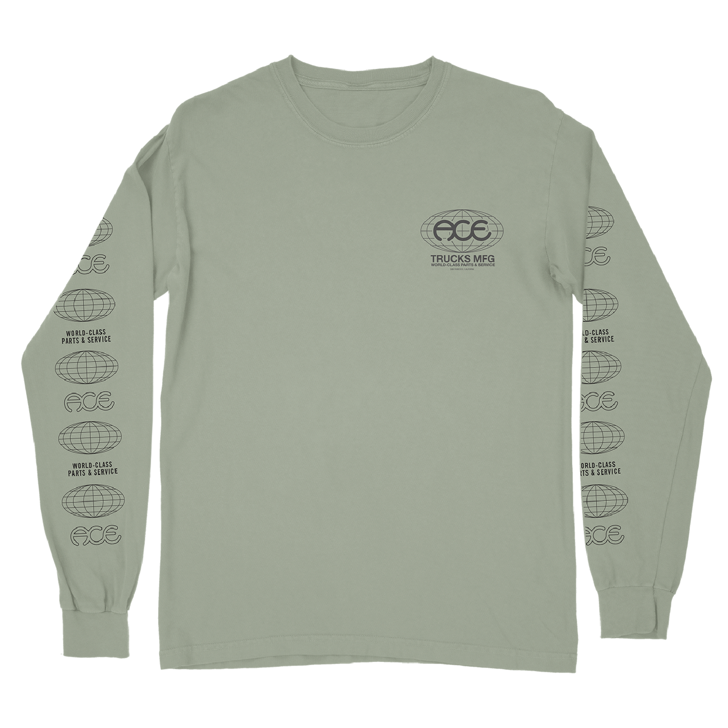Ace World Class LS Tee - Basil