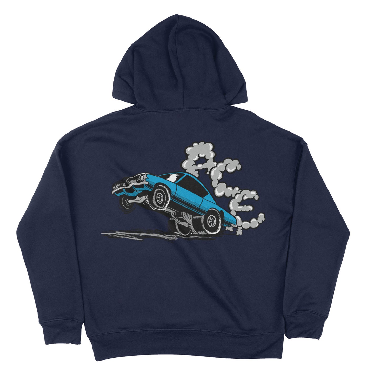 Ace Burnout Hoodie - Navy