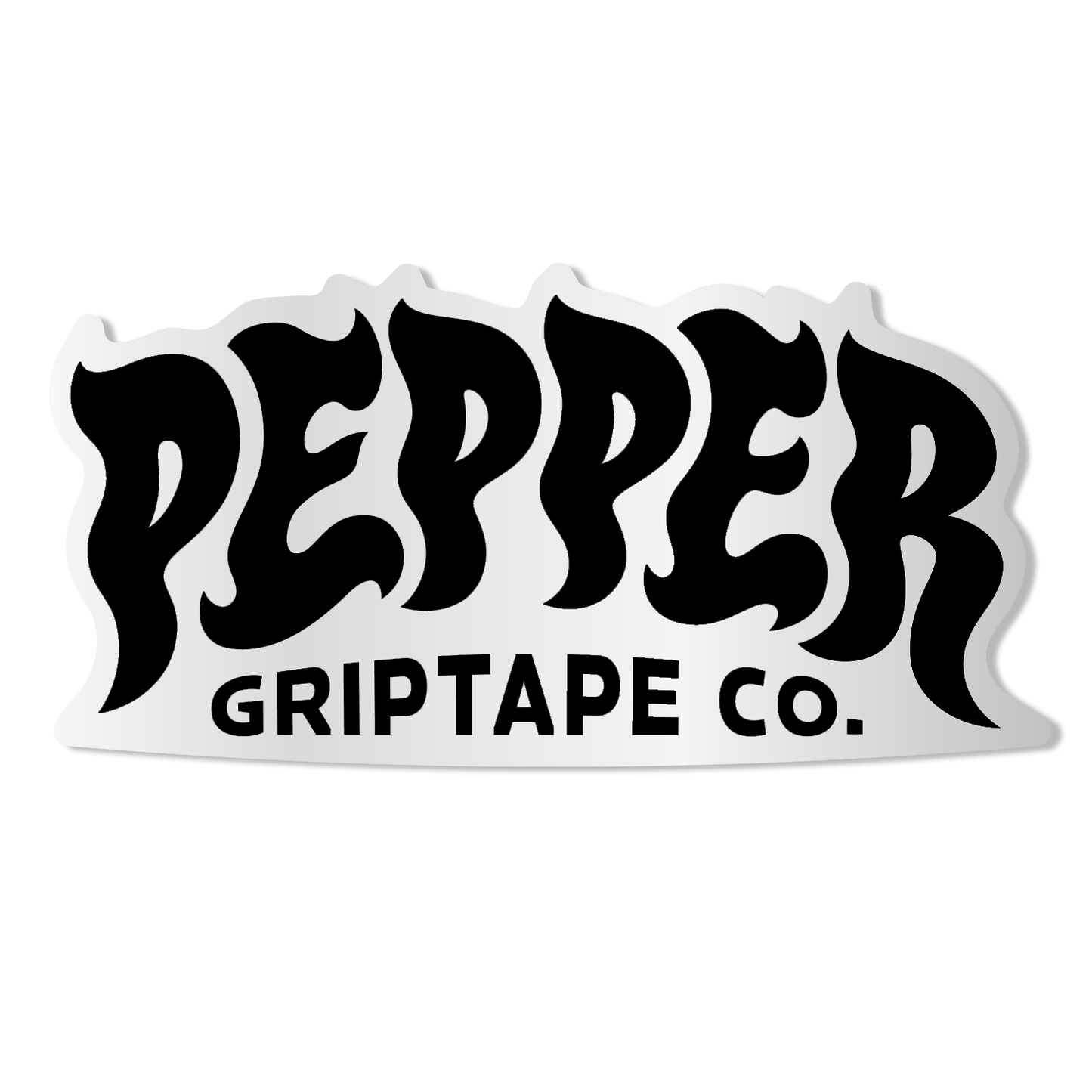 Pepper 5" Black Logo Sticker