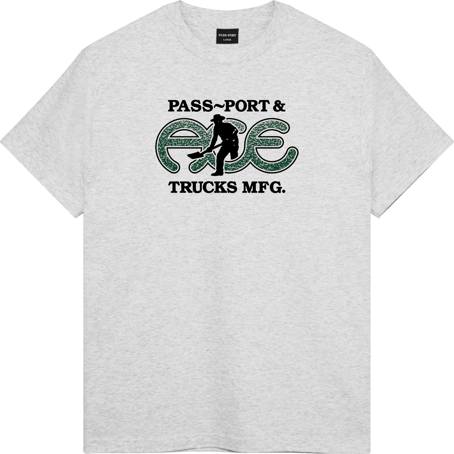 Ace x Passport Hammertone Tee - Ash