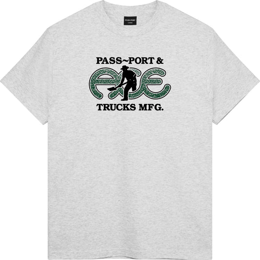 Ace x Passport Hammertone Tee - Ash