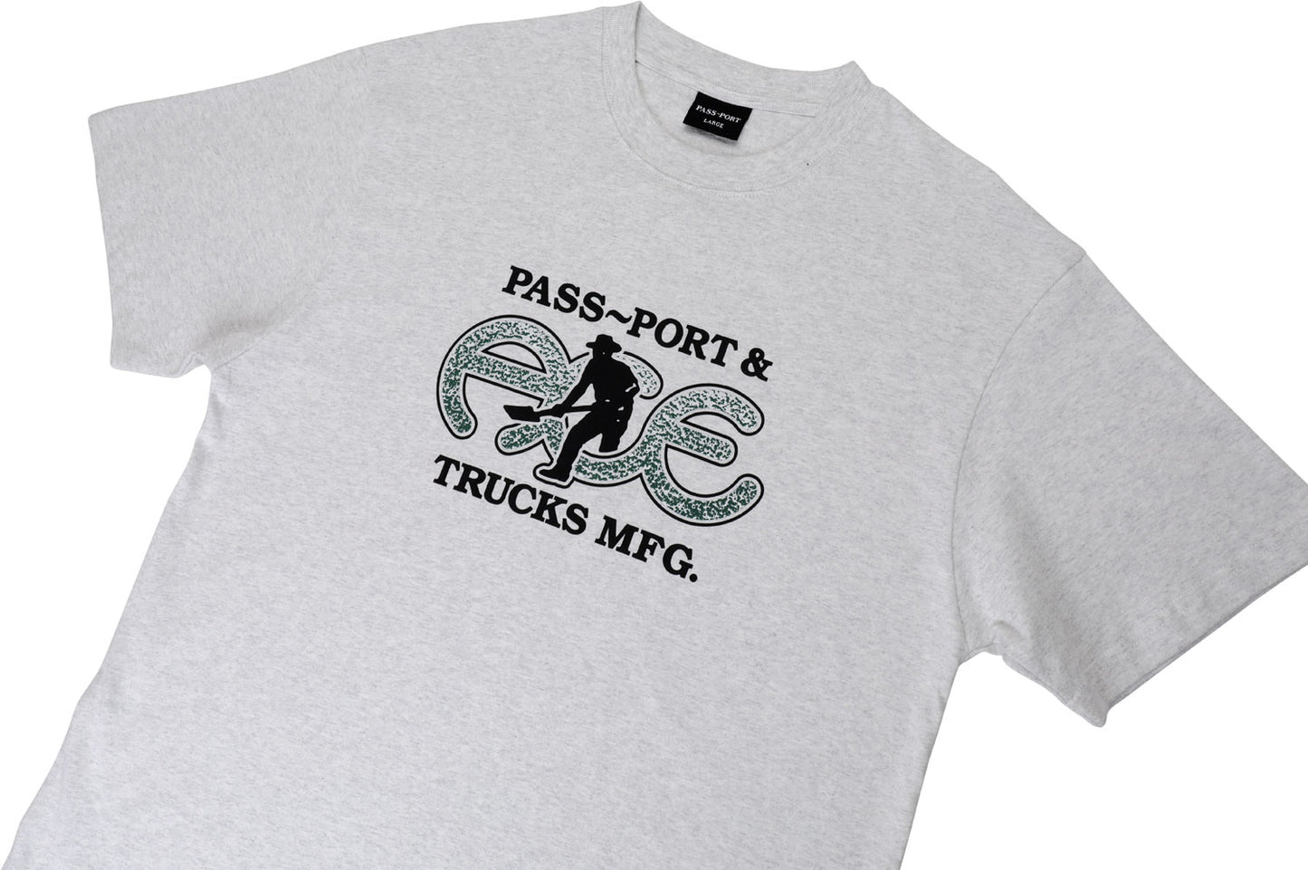 Ace x Passport Hammertone Tee - Ash