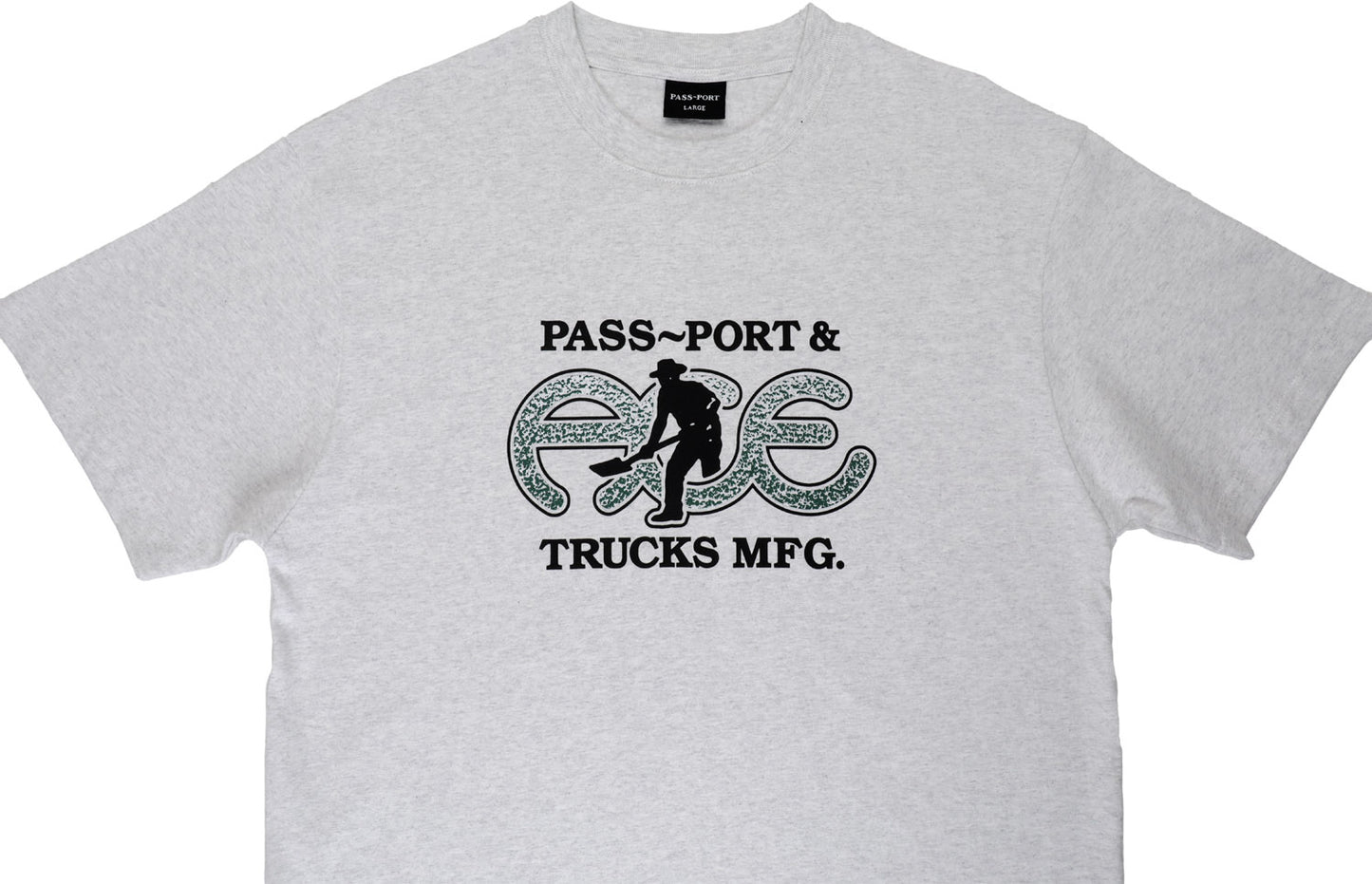 Ace x Passport Hammertone Tee - Ash