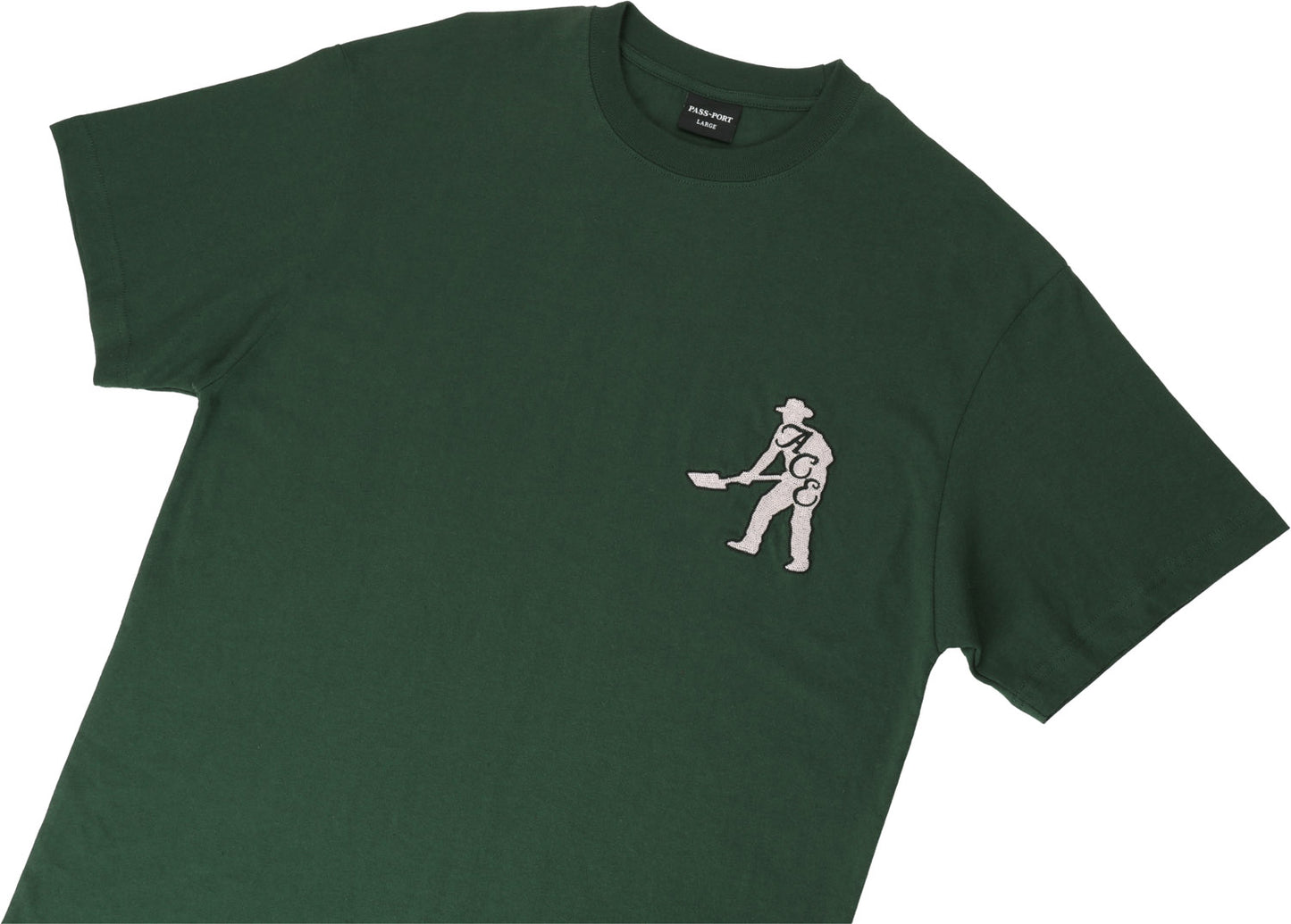 Ace x Passport & Spade SS Tee - Green (Embroidered)