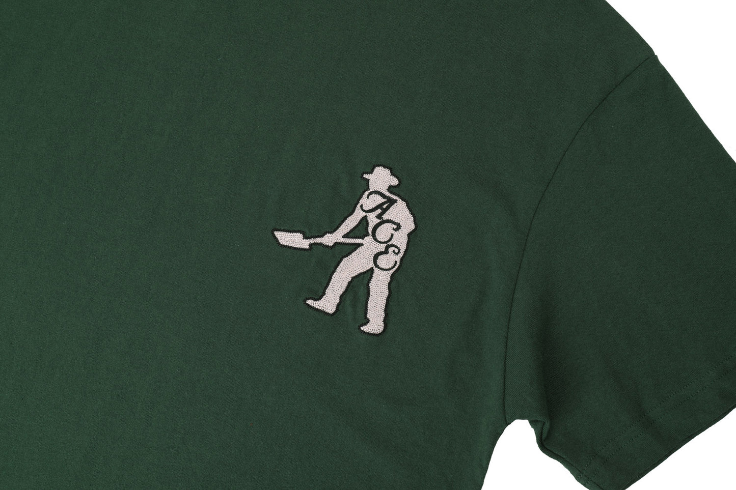 Ace x Passport & Spade SS Tee - Green (Embroidered)