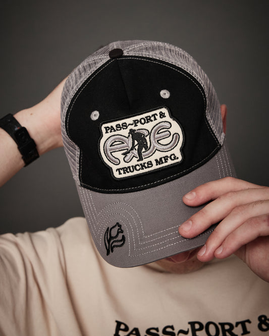 Ace x Passport Packers Trucker Cap - Black/Steel