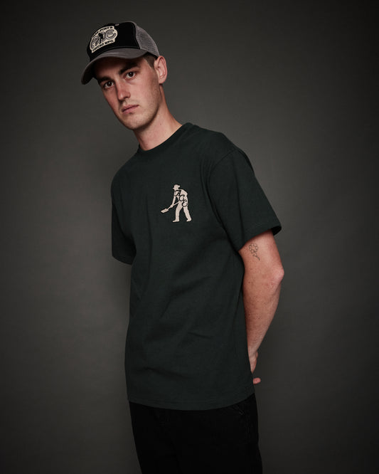 Ace x Passport & Spade SS Tee - Green (Embroidered)