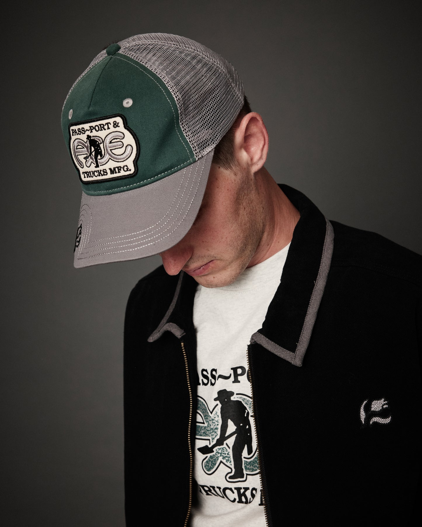 Ace x Passport Packers Trucker Cap - Green/Steel