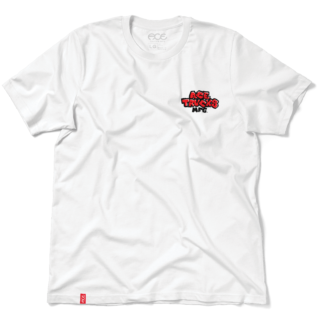 Ace Sketch SS Tee - White