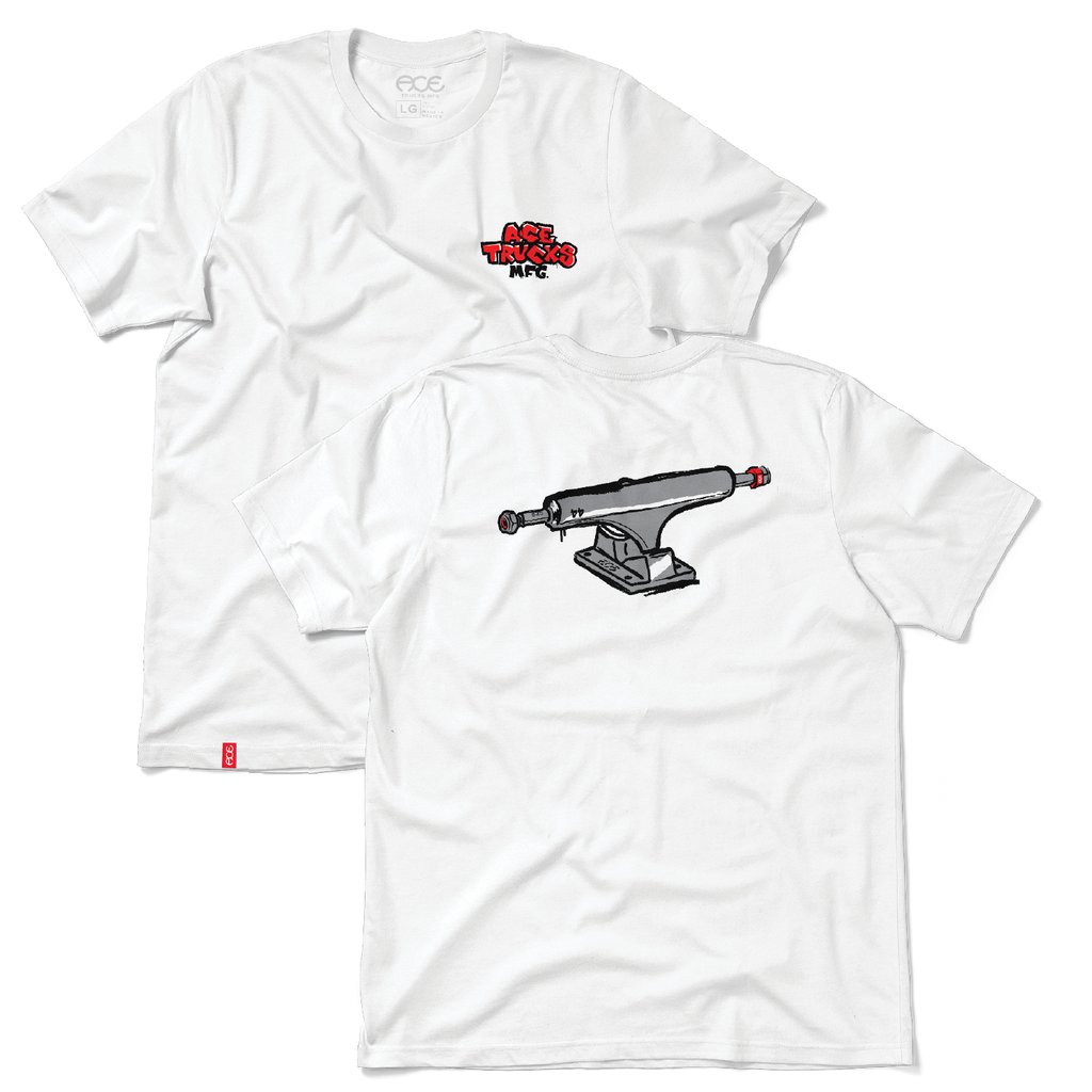Ace Sketch SS Tee - White