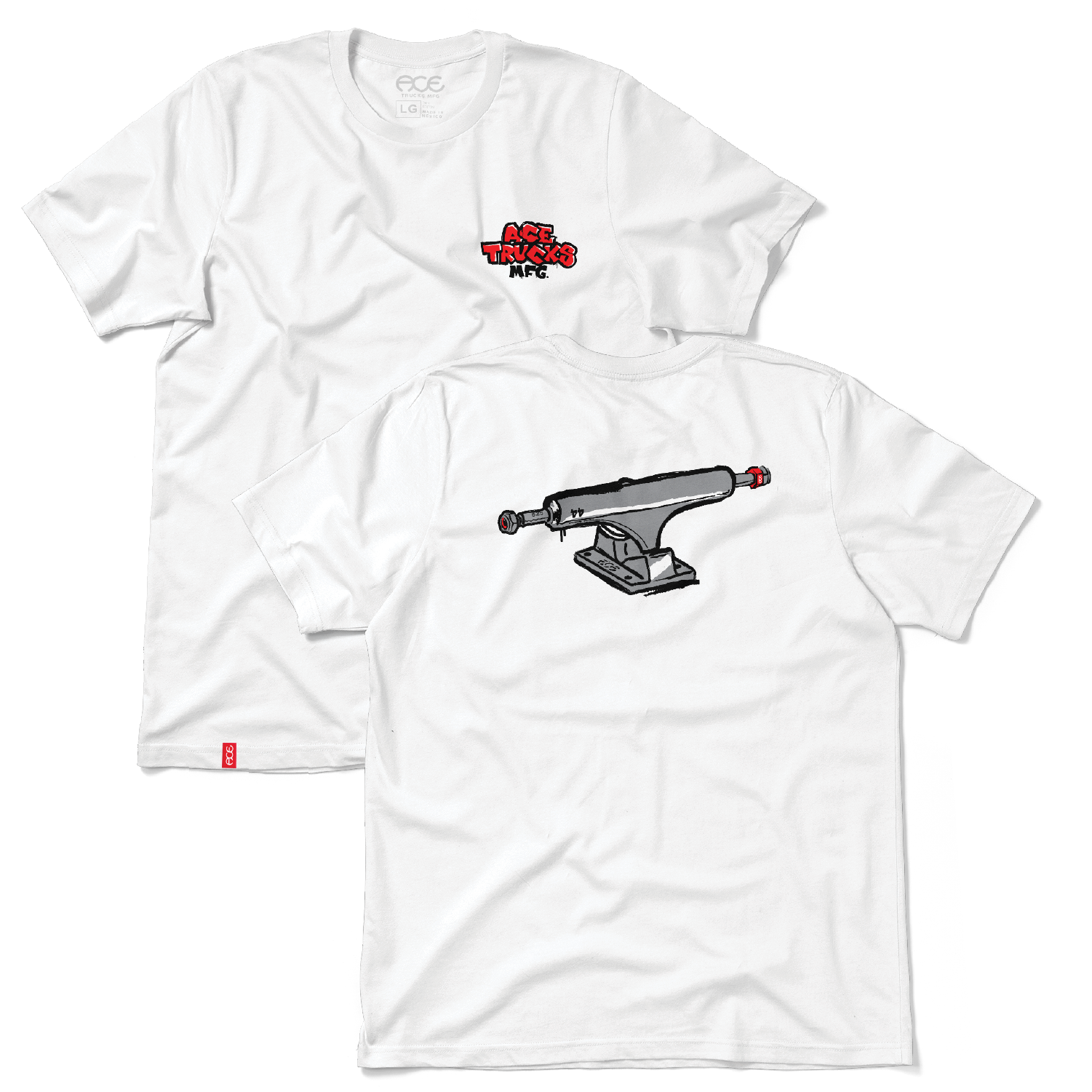 Ace Sketch SS Tee - White