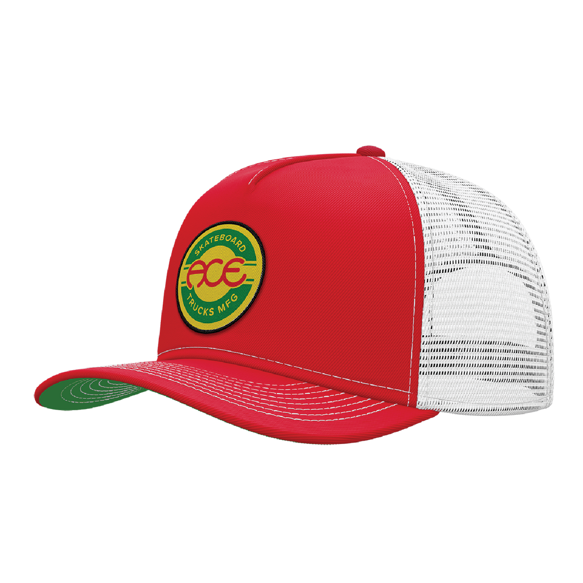 Ace Rasta Seal Trucker Hat - Red