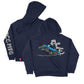 Ace Burnout Hoodie - Navy