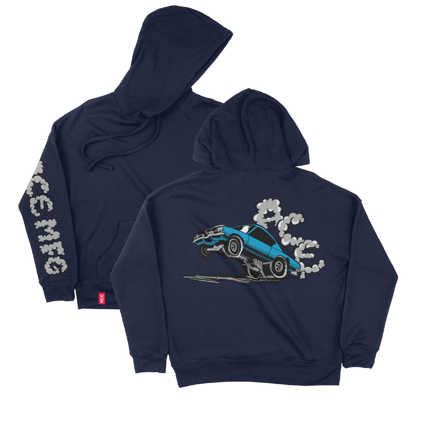 Ace Burnout Hoodie - Navy