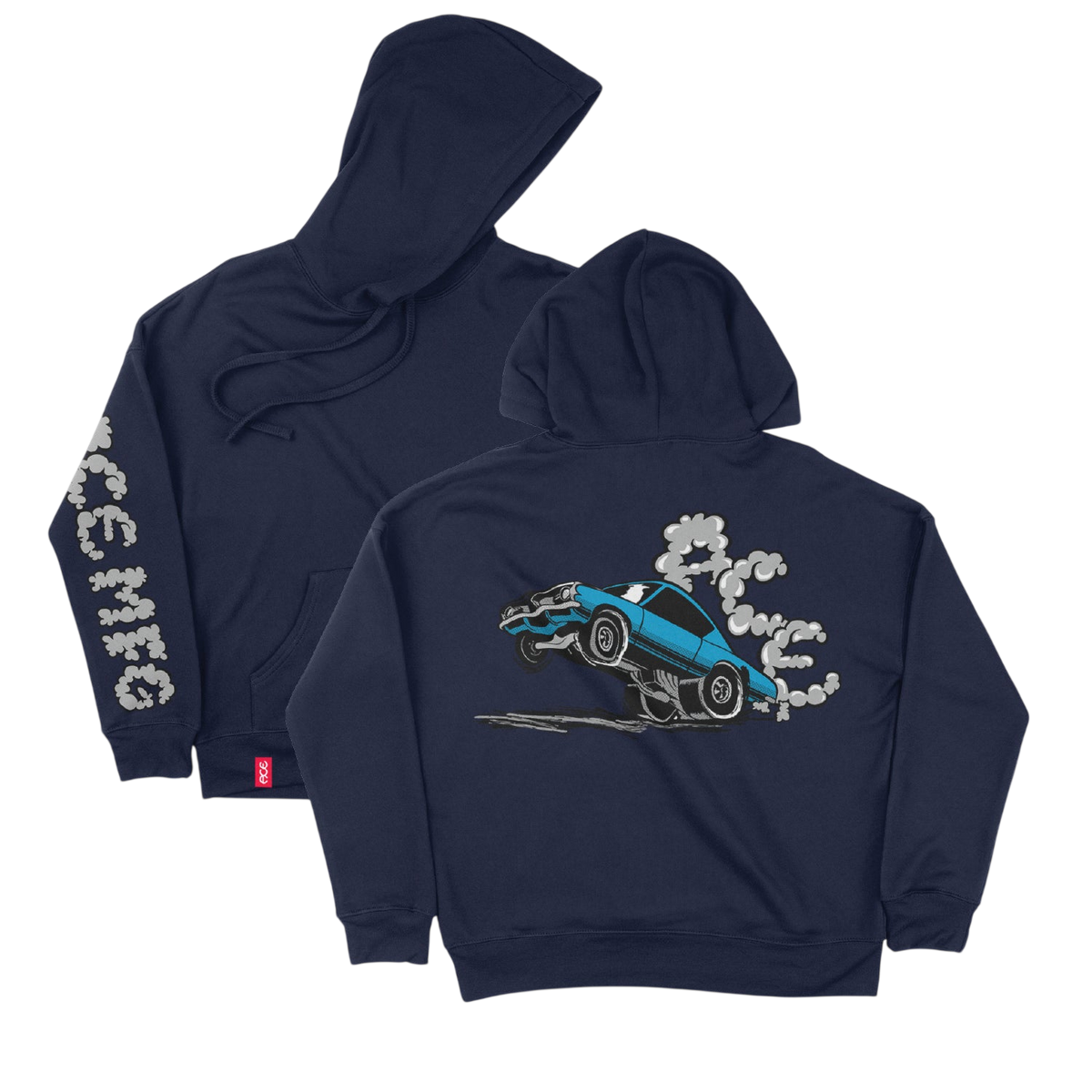 Ace Burnout Hoodie - Navy – Mesa Skate Supply