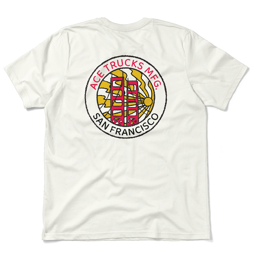 Ace Skate City SS Tee - White