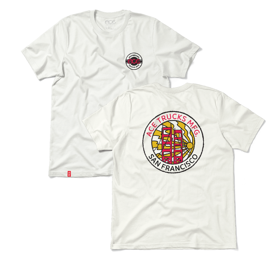 Ace Skate City SS Tee - White