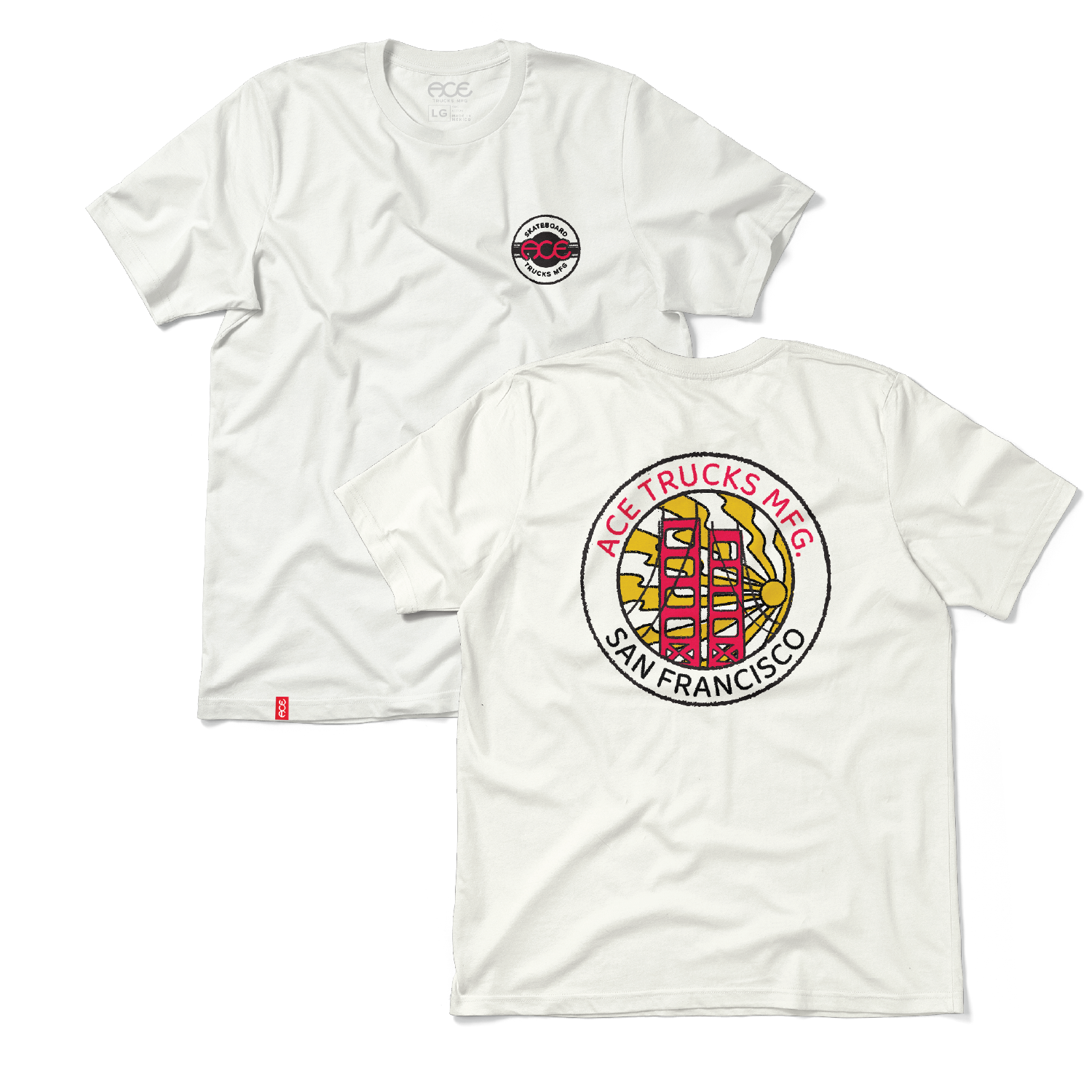 Ace Skate City SS Tee - White
