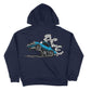 Ace Burnout Hoodie - Navy