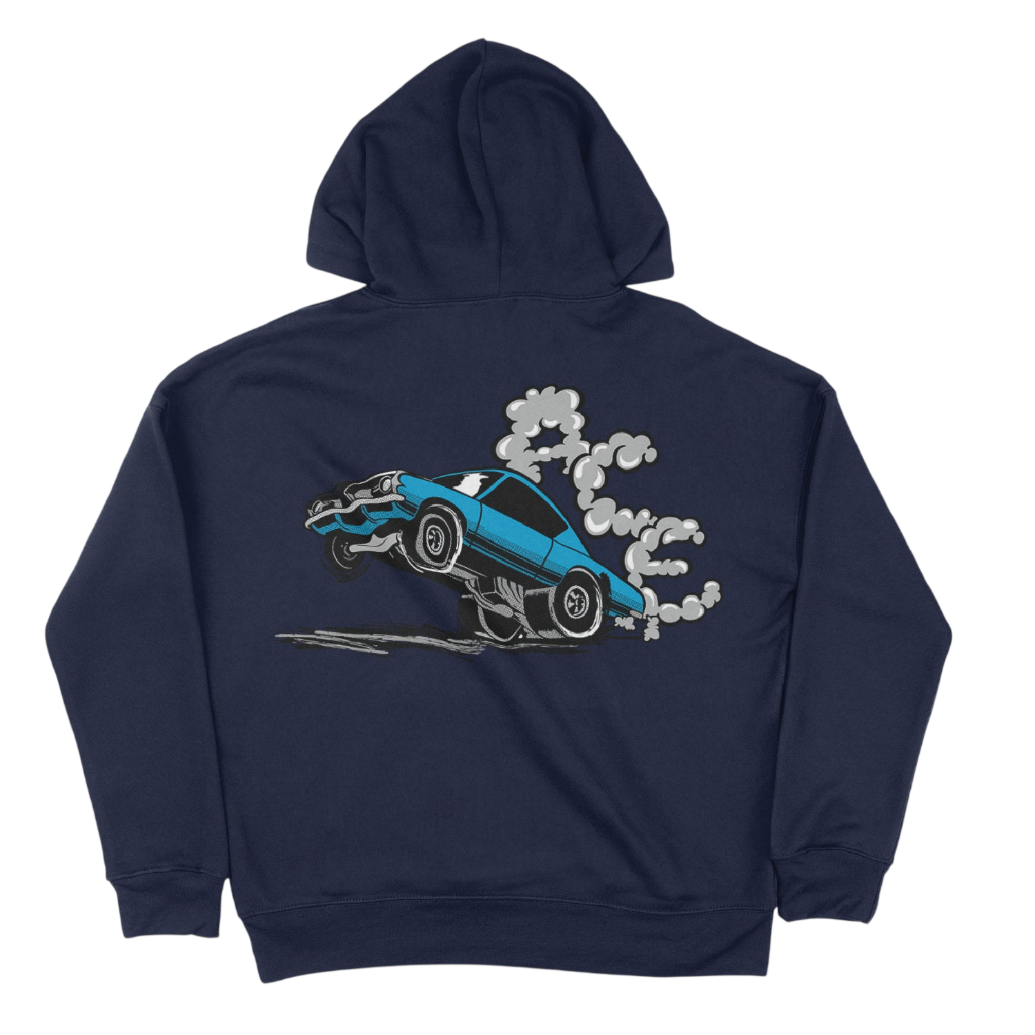Ace Burnout Hoodie - Navy