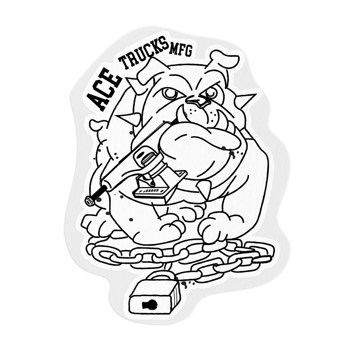 Ace Bulldawg Sticker 3.5"