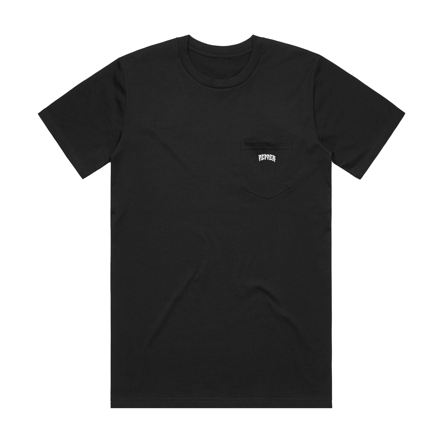 Pepper Logo Pocket Tee - Black