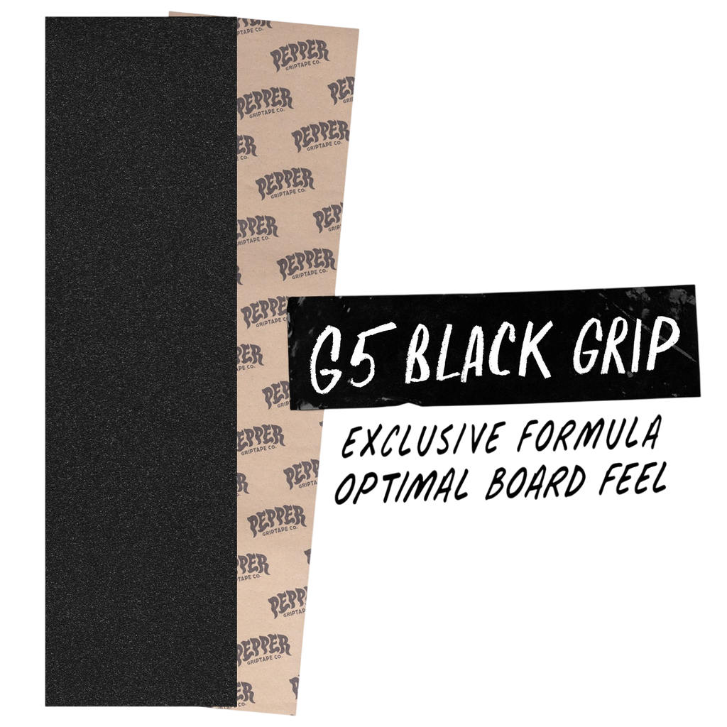 Pepper G5 Black Griptape 9" Sheet
