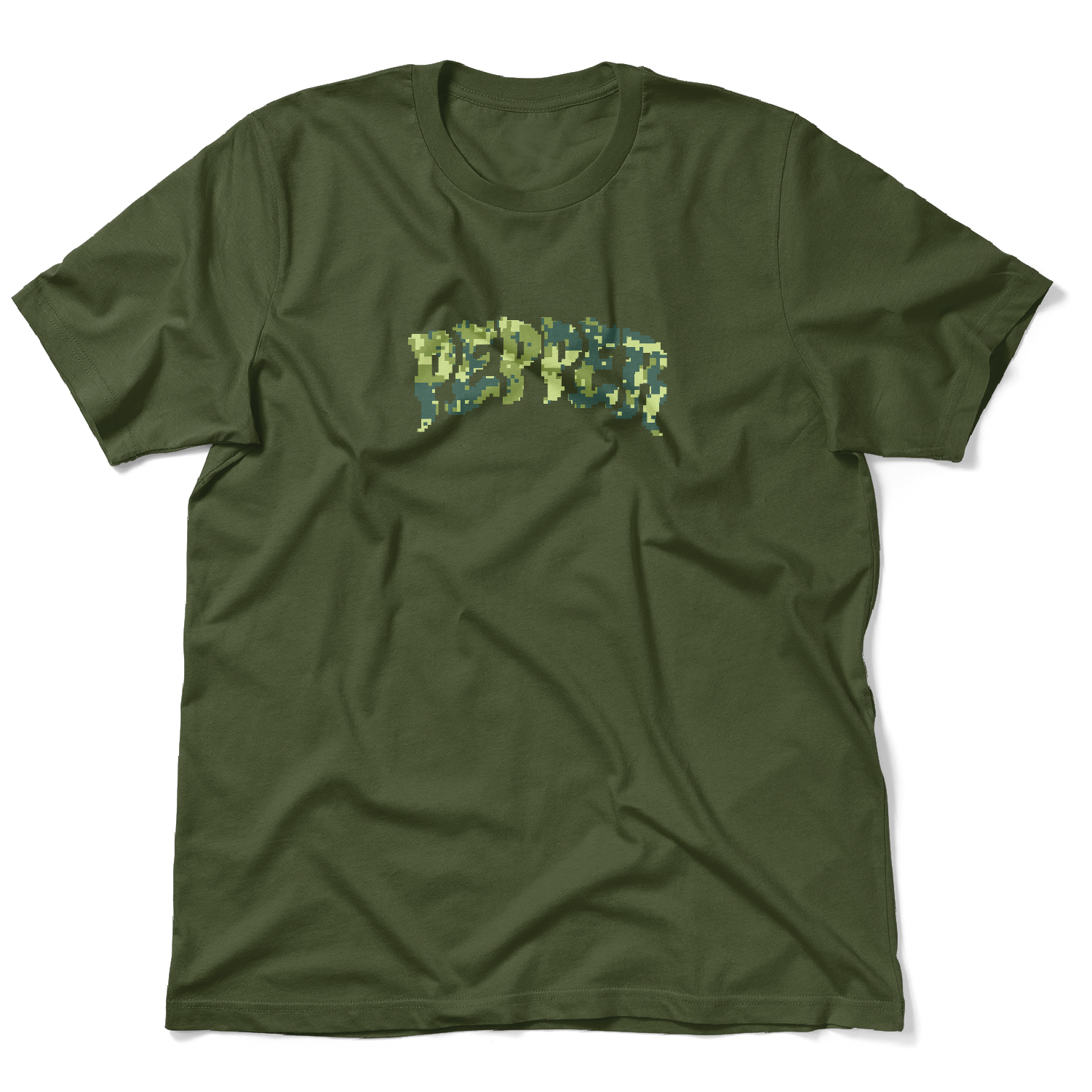 Pepper 8 Bit Camo SS Tee - Forest