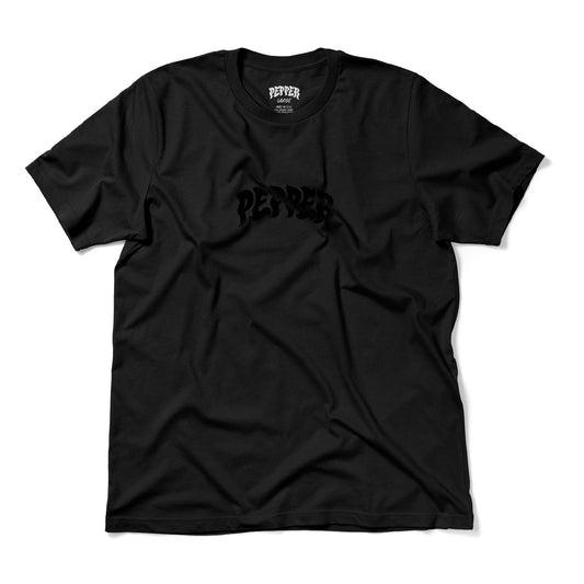 Pepper Logo SS Tee Shirt - Black