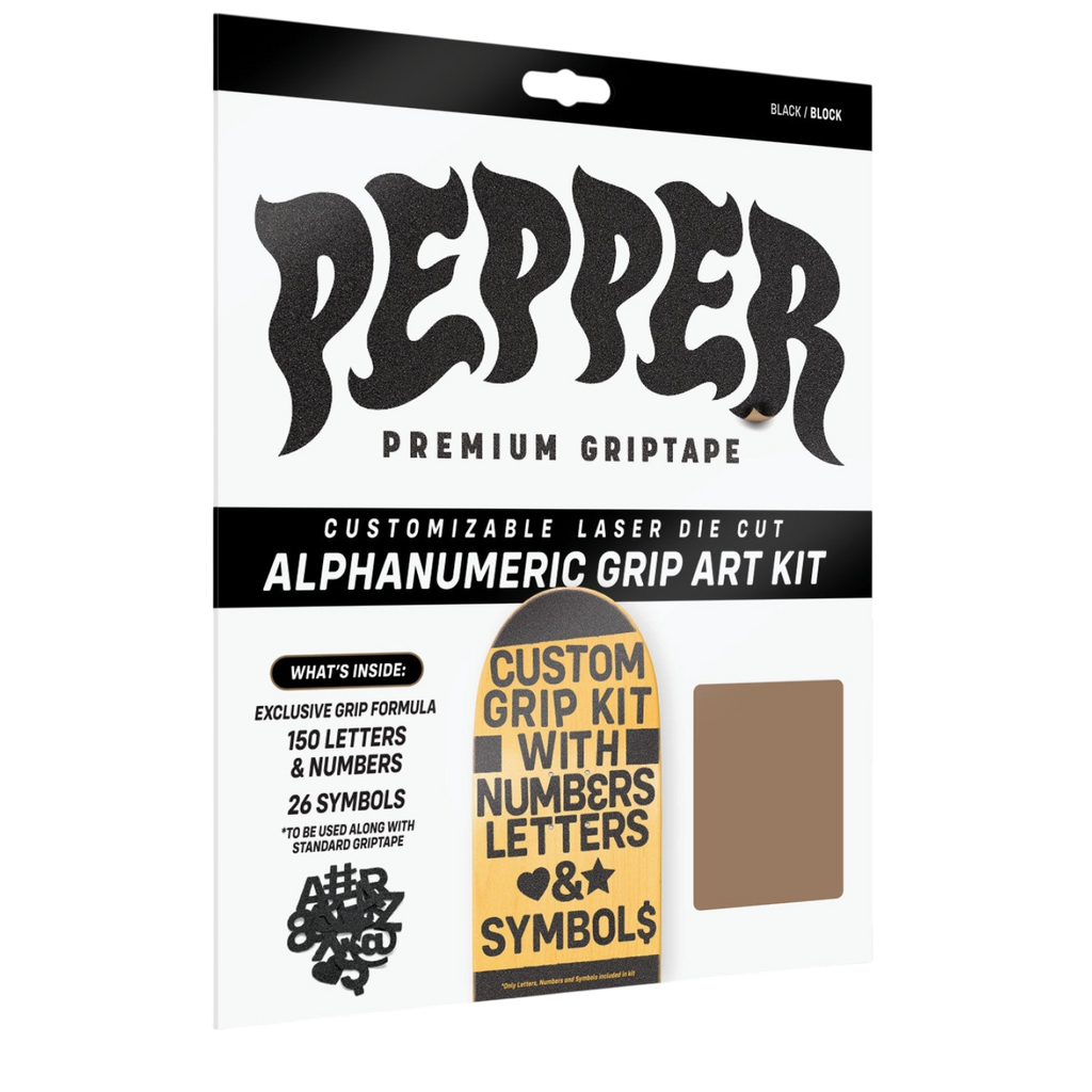 Pepper Alphanumeric Custom Griptape Kit