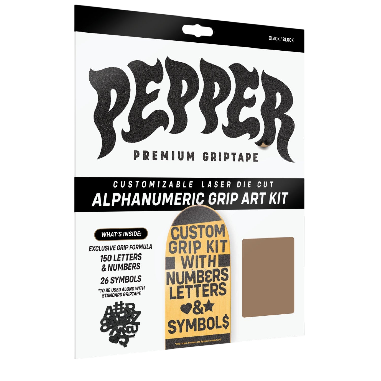 Pepper Alphanumeric Custom Griptape Kit
