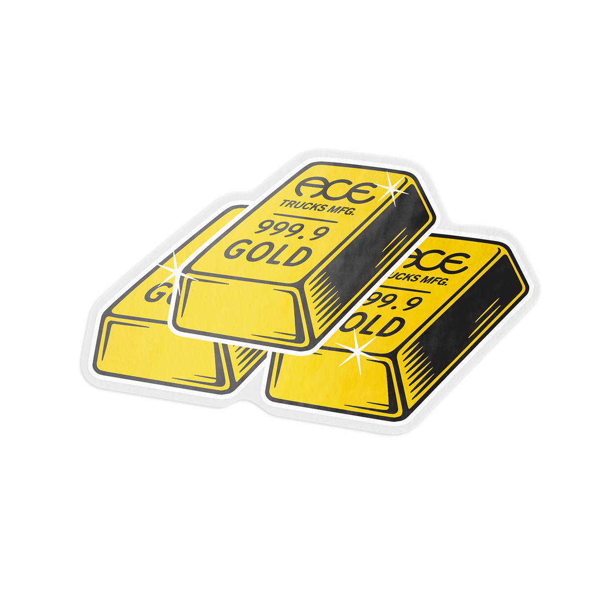 Ace Pure Gold Sticker 3.5"