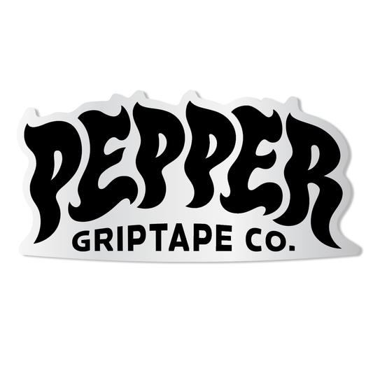 Pepper 5" Black Logo Sticker
