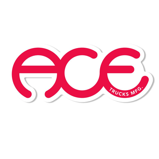 Ace Rings 5.5" Sticker - Red