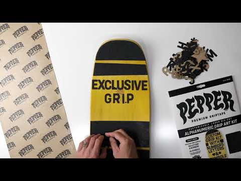Pepper Alphanumeric Custom Griptape Kit